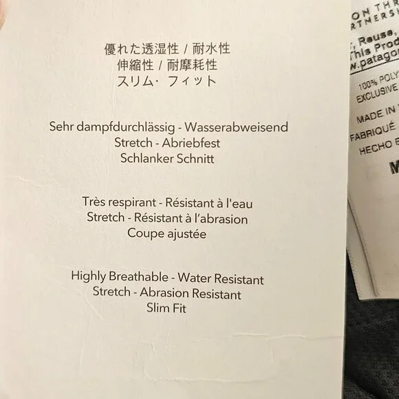 NWT!! Patagonia Men’s Simul Alpine Slim Fit Pants, 28 Black - Picture 15 of 15